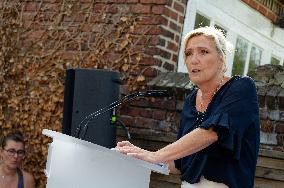 Marine Le Pen At The Grande Braderie Inauguration - Henin-Beaumont