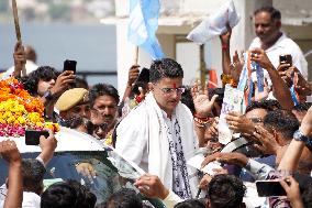 Indian Congress leader Sachin Pilot Visits - Ajmer
