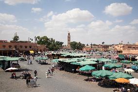 Square Jemaa El Fnain After The Earthquake - Marrakesh