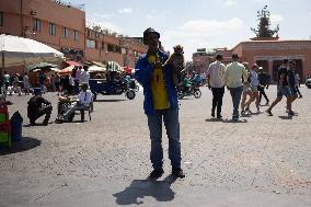 Square Jemaa El Fnain After The Earthquake - Marrakesh