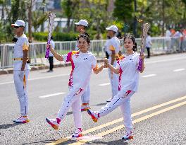 (SP)CHINA-ZHOUSHAN-ASIAN GAMES-TORCH RELAY (CN)