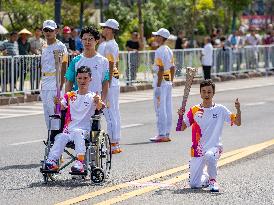 (SP)CHINA-ZHOUSHAN-ASIAN GAMES-TORCH RELAY (CN)