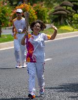 (SP)CHINA-ZHOUSHAN-ASIAN GAMES-TORCH RELAY (CN)