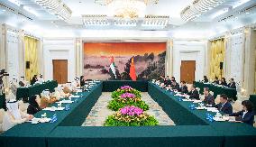 CHINA-BEIJING-HAN ZHENG-UAE-SAQR GHUBASH-MEETING (CN)