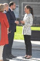 Queen Letizia Attends A School Opening - Madrid