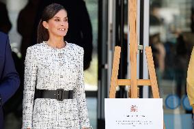 Queen Letizia Attends A School Opening - Madrid