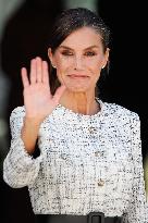 Queen Letizia Attends A School Opening - Madrid