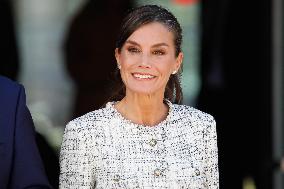 Queen Letizia Attends A School Opening - Madrid