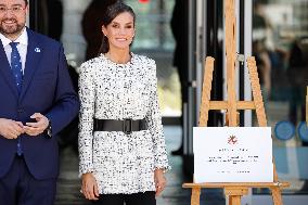 Queen Letizia Attends A School Opening - Madrid