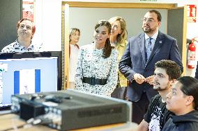 Queen Letizia Attends A School Opening - Madrid