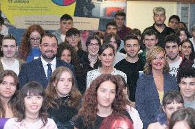 Queen Letizia Attends A School Opening - Madrid