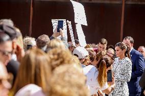 Queen Letizia Attends A School Opening - Madrid