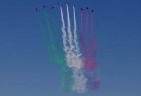 Air Parade Prior To The 213th Anniversary Of The Independence Of Mexico