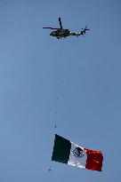 Air Parade Prior To The 213th Anniversary Of The Independence Of Mexico