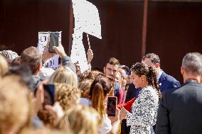 Queen Letizia Attends A School Opening - Madrid