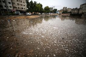 Heavy Rainfall In Gaza, Palestine