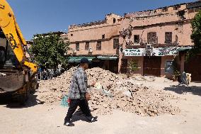 Tourism In The City Center After The Earthquake - Marrakesh