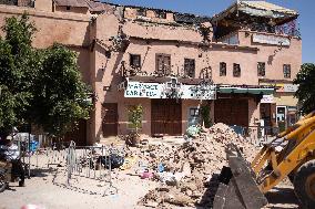 Tourism In The City Center After The Earthquake - Marrakesh