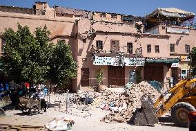 Tourism In The City Center After The Earthquake - Marrakesh