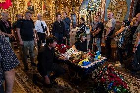 Funeral Ceremony For Yevhen Shayan, Ukrainian Armed Forces Serviceman Who Was Killed At The Front Defending Ukraine  Against Rus