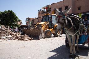 Tourism In The City Center After The Earthquake - Marrakesh