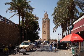 Tourism In The City Center After The Earthquake - Marrakesh
