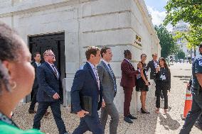 Mark Zuckerberg On Capitol Hill