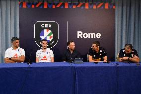 Press Conference To Present The Final Phase Of The European Men's Volleyball Championship
