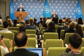 UN-GUTERRES-PRESS CONFERENCE-GLOBAL COMPROMISE