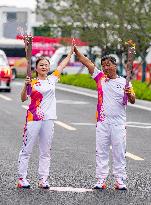 (SP)CHINA-TAIZHOU-ASIAN GAMES-TORCH RELAY (CN)