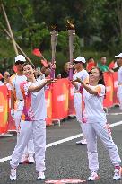 (SP)CHINA-TAIZHOU-ASIAN GAMES-TORCH RELAY (CN)