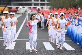 (SP)CHINA-TAIZHOU-ASIAN GAMES-TORCH RELAY (CN)