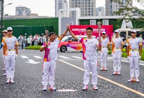 (SP)CHINA-TAIZHOU-ASIAN GAMES-TORCH RELAY (CN)