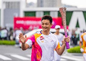 (SP)CHINA-TAIZHOU-ASIAN GAMES-TORCH RELAY (CN)