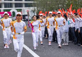 (SP)CHINA-TAIZHOU-ASIAN GAMES-TORCH RELAY (CN)