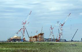 Construction site of Expo venue (Yumeshima)