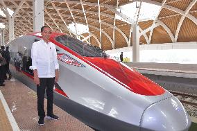 INDONESIA-PRESIDENT-JAKARTA-BANDUNG HSR-RIDE