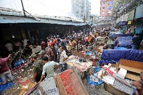 Hundreds Of Shops Gutted In Market Fire - Bangladesh