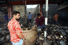 Hundreds Of Shops Gutted In Market Fire - Bangladesh