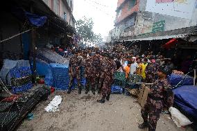 Hundreds Of Shops Gutted In Market Fire - Bangladesh