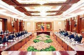 CHINA-BEIJING-ZHAO LEJI-VENEZUELAN PRESIDENT-MEETING (CN)