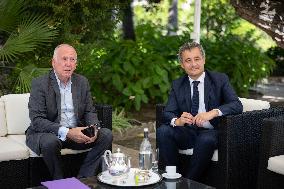 Gerlad Darmanin Visits Corsica - Ajaccio