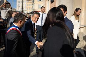 Gerlad Darmanin Visits Corsica - Ajaccio