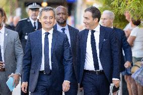 Gerlad Darmanin Visits Corsica - Ajaccio