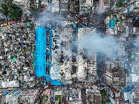 Massive Fire Bangladesh Market.