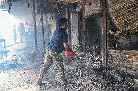 Massive Fire Bangladesh Market.