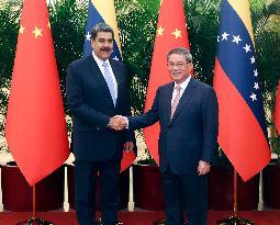CHINA-BEIJING-LI QIANG-VENEZUELAN PRESIDENT-MEETING (CN)