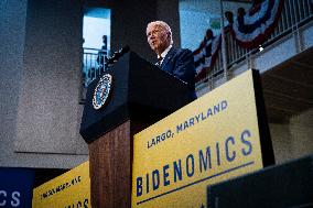 Biden Delivers Remarks On Bidenomics - Maryland
