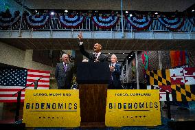Biden Delivers Remarks On Bidenomics - Maryland