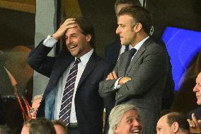 French And Uruguayan Presidents Watch France v Uruguay